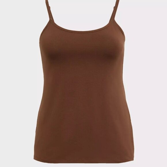 Torrid 5X Tank Top Cami Brown Foxy Plus Size Layering Shirt Tee Fitted (28) NWT - Picture 3 of 3